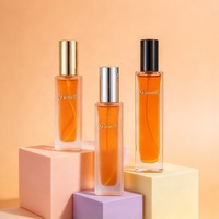 Vente en gros de flacons de parfum en verre luxueux, anti-fuite, avec pompe pulvérisatrice, vides, 30 ml, 50 ml, 100 ml, boîte personnalisée