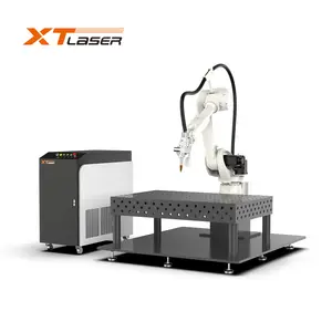 1000w 2000w 3000w Laser Solda/Limpeza/Máquina De Corte 2023 Novo Design Fibra Laser Robô Máquina De Solda Automática