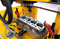 TENAKS TXVB90 Machine à alésage verticale professionnelle à haute rigidité avec cylindre hydraulique pour sièges de soupapes