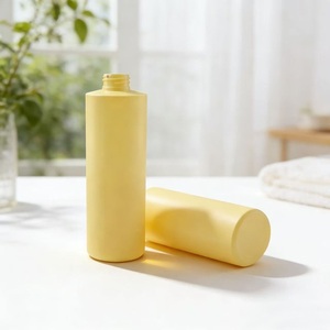 Xypackaging 500ml 16oz Empty Yellow HDPE Plastic Cylinder Round Squeeze <strong>Pump</strong> Sprayer <strong>Bottles</strong> Shampoo Conditioner <strong>Lotion</strong> <strong>Bulk</strong> - Product Image 5