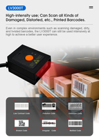 Escáner de Códigos de Barras 2D SCANSMART LV3000T USB COM, Escáner Automático de Códigos de Matriz de Datos para Inventario de Almacén