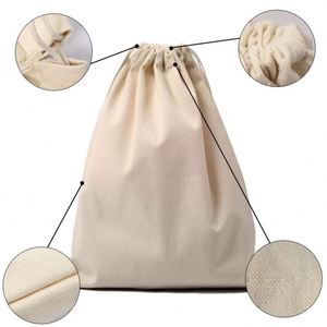 Wholesale OEM Custom Logo Muslin Drawstring Dust <b>Bag</b> for Storage Biodegradable Cotton <b>Gift</b> Canvas Drawstring Cotton Pouch - Product Image 4
