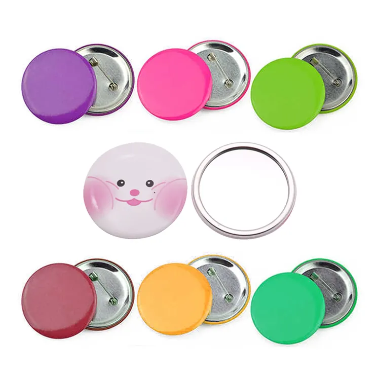 Populaire Fabriek Ontwerp Op Maat Metalen Blik Badge Pin Schattige Kawaii Japanse Stijl Anime Fee Spiegel Knop Badge Pin