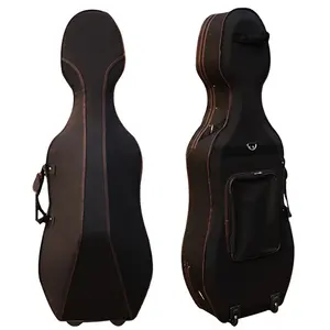 High Quality Handmade Handle Strong Straps Advanced Oxford Exterior Hard Foam Cello Case 4/4