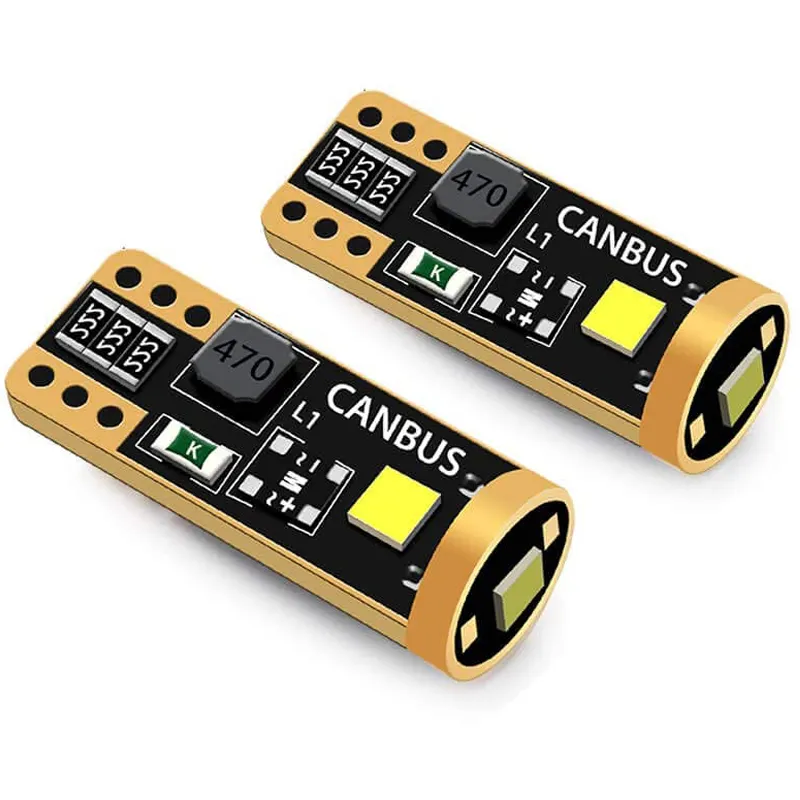 Bombilla Led canbus T10 w5w 194 para interior de coche, sin error, 5W, venta al por mayor