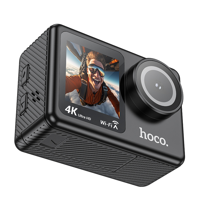 HOCO DV101 Dual Color 4K WiFi Action Camera Go With Remote Control Screen Waterproof Sport Camera Pro Drive Recorde
