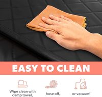 Housse de siège de voiture pour chien, imperméable, hamac, protection de siège arrière, tapis, protection quatre saisons, ajustement universel, protection UV 95%, noir