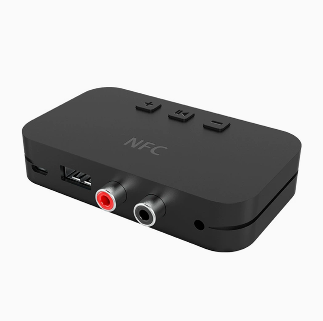 New Custom-molded NFC Bluetooth Receiver, 3.5mm Bluetooth Audio Receiver, Converts Old-style Speakers to Wireless Bluetooth.