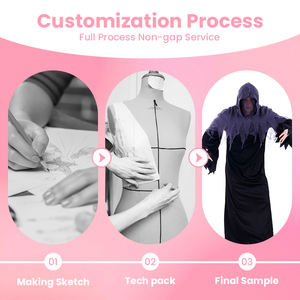 Costume de fantôme effrayant, costume de fantôme léger, <span class=keywords><strong>prix</strong></span> de gros disponible pour les distributeurs de costumes en gros - Product Image 2