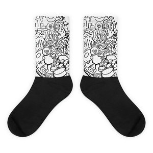 Calzini Impossibili # 4 Paia di Calzini Invernali Traspiranti in Spandex e Poliestere con Stampa Digitale, Colori Bianco, Rosso, Rosa, Blu - Product Image 1