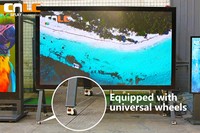 Wasserdichter COB-TV für den Außenbereich mit Hochkontrast-Freistanddesign für U-Bahn-Aufzüge, Flughafenwerbung und Videowände