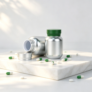 Botella Mate de PET de Grado Alimenticio de 100ml, 120ml, 150ml, 200ml, 250ml, 300ml con Tapa Mate Personalizada para Cápsulas de Suplementos, Vitaminas y Gomitas - Product Image 2