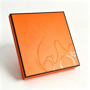 Caja de cartón rígido premium con tapa y base personalizadas para embalaje de regalo de ropa y vestidos - Product Image 1