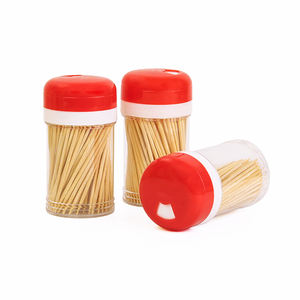 Stuzzicadenti Monouso in Bambù con Contenitori in Plastica - Product Image 2