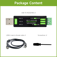 Konverter Serial USB RS232/485 Waveshare Onboard Chip FT232RNL Asli 5V Kompatibel Multi-OS A628