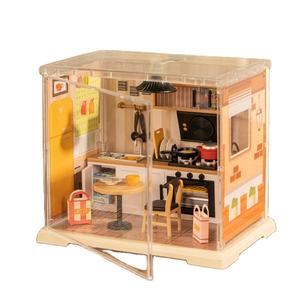 <span class=keywords><strong>Kit</strong></span> <span class=keywords><strong>de</strong></span> maison <span class=keywords><strong>de</strong></span> poupée miniature, thème <span class=keywords><strong>cuisine</strong></span>, pièce créative, mini plastique avec lumière, enfants, adolescents, adultes, 102 pièces - Product Image 1