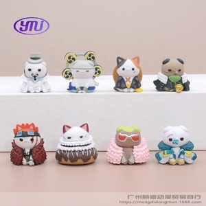 8 estilos una pieza Q versión Luffy Doflamingo figura modelo estatua bolsa paquete dibujos animados pastel muñeca regalo Anime conjunto gato acción juguete - Product Image 6