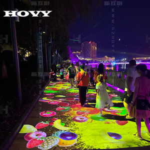 Máy chiếu sàn Laser ngoài trời Lập Bản Đồ 3D tất cả trong một màn hình tương tác thiết bị quảng cáo chiếu LCD Android 1920x1200 - Product Image 2