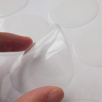 Özel baskı 1 2 3 inç Diy abd temizle yuvarlak 3d Pu reçine kubbeli çıkartması çevreler kabarcık etiket şeffaf şişe jel epoksi Sticker