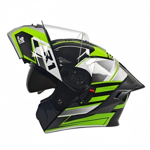 Casques de <span class=keywords><strong>moto</strong></span> intégraux <span class=keywords><strong>Predator</strong></span> Design avec double visière et protections d'oreilles amovibles, matériau ABS, utilisation toutes saisons - Product Image 1