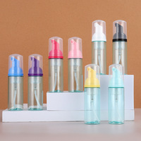Flacon pompe rond personnalisé en mousse PET avec logo sérigraphié pour emballage de parfum, sérum et produits de soin de la peau