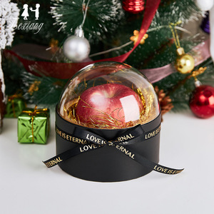 Zexiang Christmas Eve Fruit Transparent Box Christmas Acrylic Gift Box for <strong>apple</strong> <strong>Candy</strong> - Product Image 3