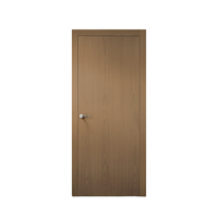 Puerta Interior de Polímero MDF de Diseño Moderno, Puerta Impermeable con Acabado de Madera Natural para Dormitorio de Hotel y Hogar