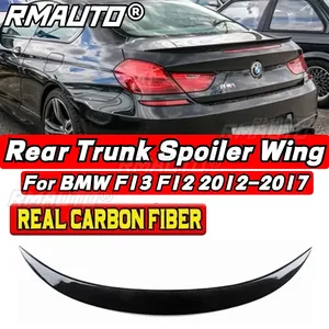 BMW F13 Car Rear Trunk Spoiler Body Kit Real Carbon Fiber Car Rear Spoiler <b>Wing</b> for BMW F13 2Door Coupe 2012-2017 Exterior Part - Product Image 1
