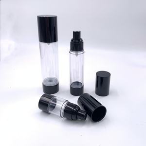 Hot Sale Airless Pump Bottles Refillable 15ml PP White <b>Frosted</b> <b>Glass</b> Double Wall Airless Vacuum Pump Bottle 30ml 50ml - Product Image 5
