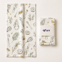 Essuie-tout gaufré en microfibre de qualité supérieure, sans traces, pour séchage de verres, pour collections de marques OEM