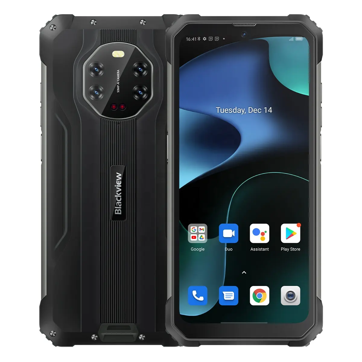 Blackview BV8800 Android 11 Rugged Phone IR Night Vision Camera, 8GB+128GB 8380mAh Battery 6.58 inch Smart Phone