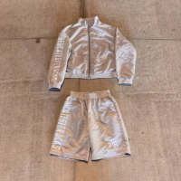 Ensemble de survêtement personnalisé pour homme, veste coupe-vent en nylon et short, ensemble 2 pièces, streetwear Y2K, hip hop, survêtement oversize pour homme