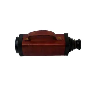 Hot Selling Nautical Brass pullout Telescope Brown Leather Mounted Handmade Suppliers and manufacturer