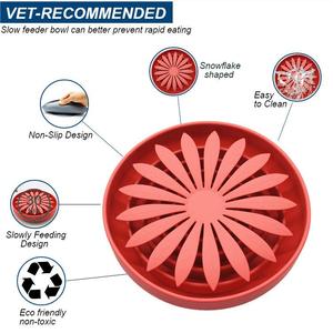 Tazón de Silicona para Perros con Forma de Flor, Silicona de Grado Alimenticio, Tazón de Silicona 3D con Forma de Flor para Alimentar Mascotas, para Enriquecimiento de Mascotas - Product Image 6