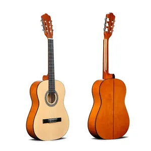 Guangzhou wholesale customized deviser guitar 36 inch classical guitar spruce wooden from China guitar factory