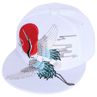 OEM Premium Animal bordado estilo chino moda Unisex Hip Hop Flat Bill Snapback Cap Flat Brim 3D bordado