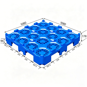พาเลทพลาสติก HDPE อุตสาหกรรมทนทาน ขนาด 1080x810x170 มม. ยี่ห้อ Zhiyuancheng สำหรับเก็บขวดน้ำ แบบยุโรป ทางเข้า 4 ทิศทาง ปรับแต่งได้ - Product Image 4