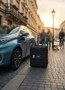 Z-ONE güneş enerjisi 2000W LiFePO4 pil enerji depolama sistemi, saf sinüs dalga invertör, entegre bagaj taşıyıcı - Product Image 2