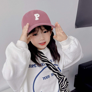 หมวกเบสบอลเด็ก ปรับแต่งโลโก้ได้ หมวกฮิปฮอปสีพื้น สไตล์ต่างประเทศ สำหรับเด็กชายและเด็กหญิง - Product Image 4