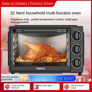 Điện VVven Tiêu Chuẩn Châu Âu 2 Trong 1 Lò Nướng Điện Countertop Lò Nướng Bánh Mỳ Pizza Thép Không Gỉ Màu Đen Trắng Nhà Sử Dụng Nấu Ăn - Product Image 5