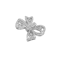 Fermoirs personnalisés en argent sterling 925 en forme de papillon, fermoirs à bascule DIY avec zircon, pour colliers et bracelets de perles, fermoirs de bijoux de luxe