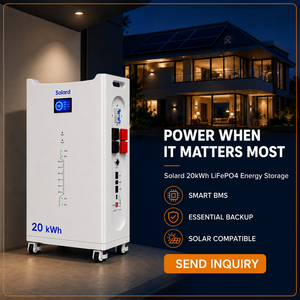 Batterie onduleur empilable 20 kWh pour appareils électroménagers 51,2 V 400 Ah LiFePO4 6,2 kW Hybride avec BMS intelligent CAN/WiFi RS485 et surveillance 8000 cycles - Product Image 6