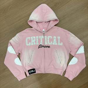 Sudadera con capucha de algodón grueso con cremallera, diseño desgastado y bordado, efecto descolorido por el sol, con remaches y lavado ácido, personalizada para invierno - Product Image 2