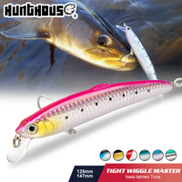 Leurre de pêche dur Minnow 95mm 8g 147mm 27g, leurres coulants, style nageur, 5 couleurs, leurres artificiels bioniques pour rivières