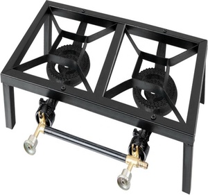 ガスコンロ2バーナー鋳鉄鋼バーナーガス炊飯器ガスバーナー - Product Image 1