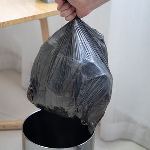 Deli Thickened Trash Bags 40x45cm L Size Perforated Household Office Use Multipurpose Polyethylene - Product Image 1