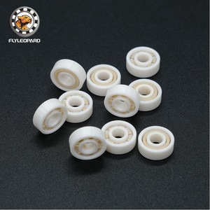 Roulements à billes miniatures en céramique Flyleopard Mr694 4x11x4mm en zircone, conception ouverte entièrement céramique, faible bruit, haute fluidité, isolation - Product Image 1