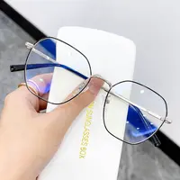 DL משקפיים חדש עיצוב אנטי-כחול אור משקפיים מתכת מצולע העגול מסגרות גברים נשים צורת אופטי Eyewear 2022