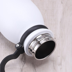 Custom 600ml Double Wall Vacuum Steel 304 <b>Hot</b> <b>Cold</b> Water Bottle Insulation Thermal Flask For Travel Sports - Product Image 4