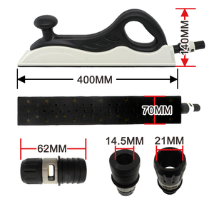 Ponceuse manuelle à vide 70x400mm pour longboard, bloc de ponçage sans poussière à crochets et boucles pour le travail du bois, la réparation automobile, les meubles et le polissage de murs secs - Product Image 3